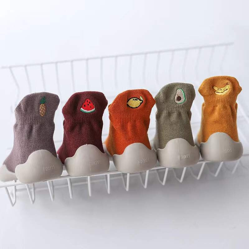 Fruity Organic Cotton Toddler Sock Shoes