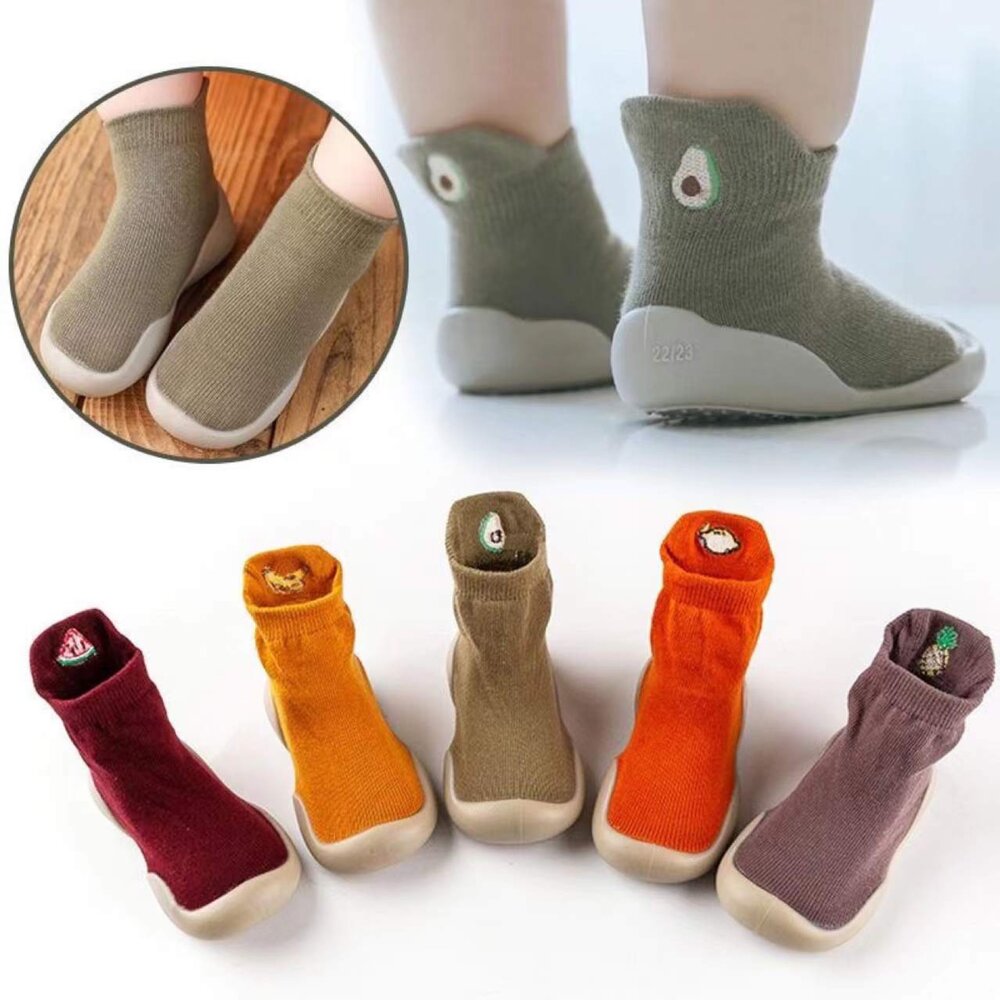 Fruity Organic Cotton Toddler Sock Shoes