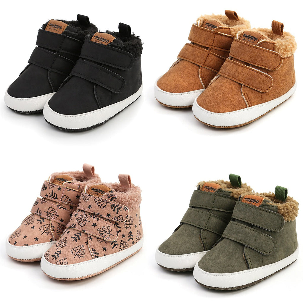 High-Top Cotton Baby Shoes