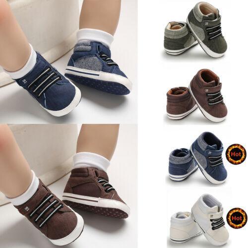 Baby Soft-Sole Lace-Up Ankle Boots