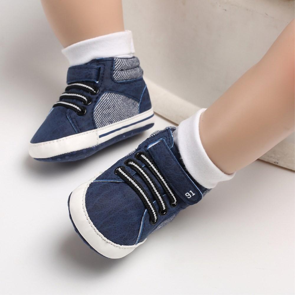 Baby Soft-Sole Lace-Up Ankle Boots
