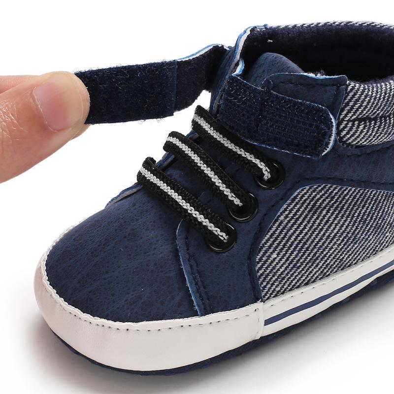 Baby Soft-Sole Lace-Up Ankle Boots