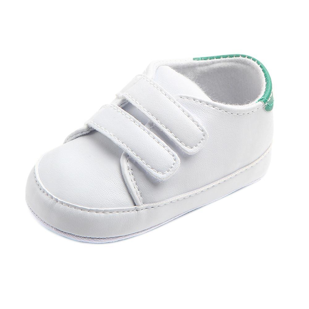 Baby Soft-Sole Sneakers – White