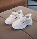 Kids’ Hook-and-Loop Faux Leather Sneakers