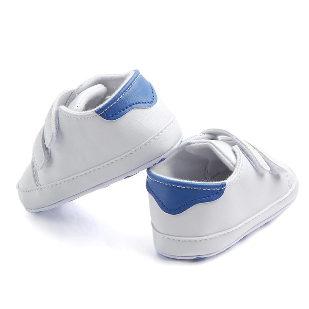 Baby Soft-Sole Sneakers – White