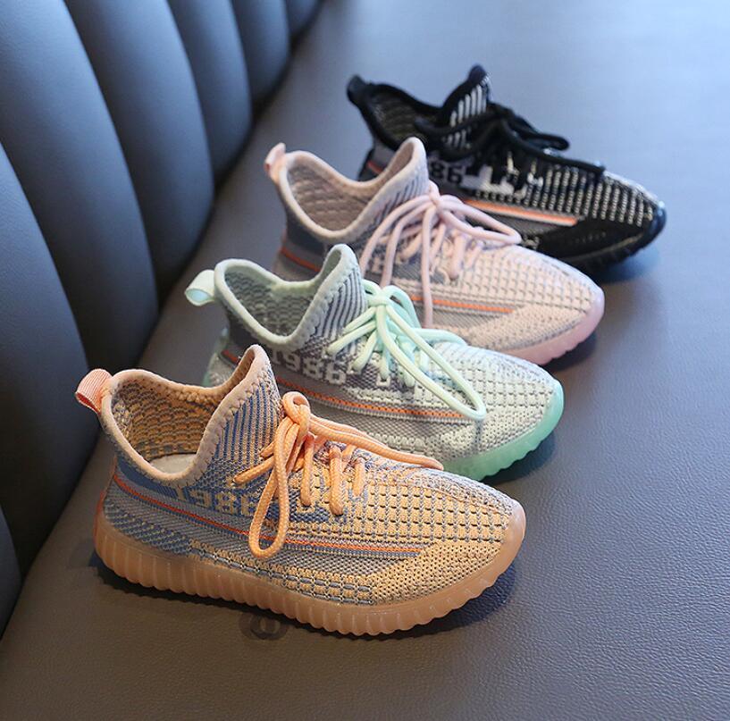 Kids’ Lace-Up Mesh Sneakers