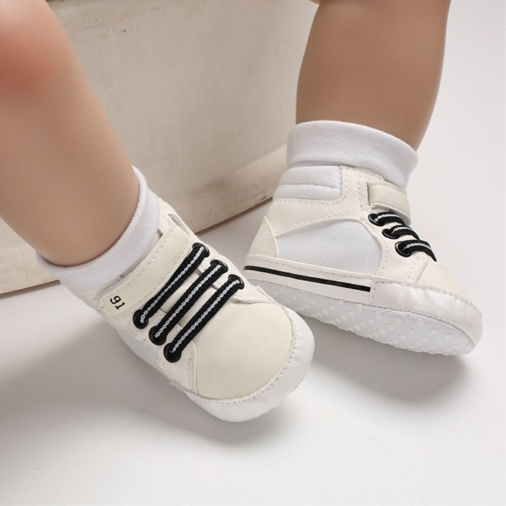 Baby Soft-Sole Lace-Up Ankle Boots