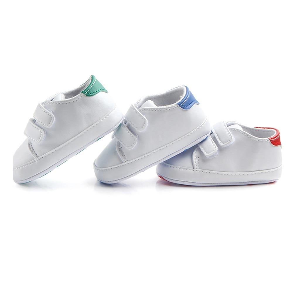 Baby Soft-Sole Sneakers – White