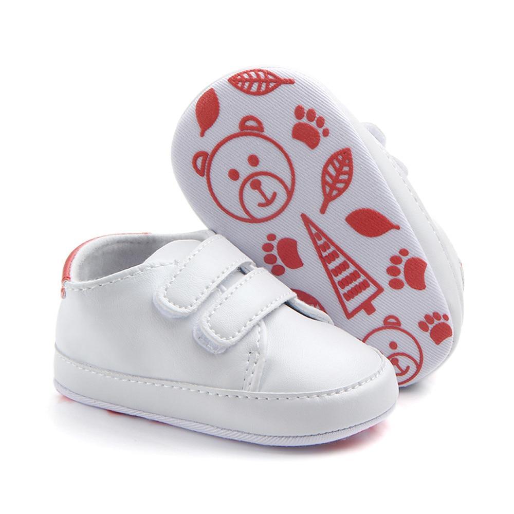 Baby Soft-Sole Sneakers – White