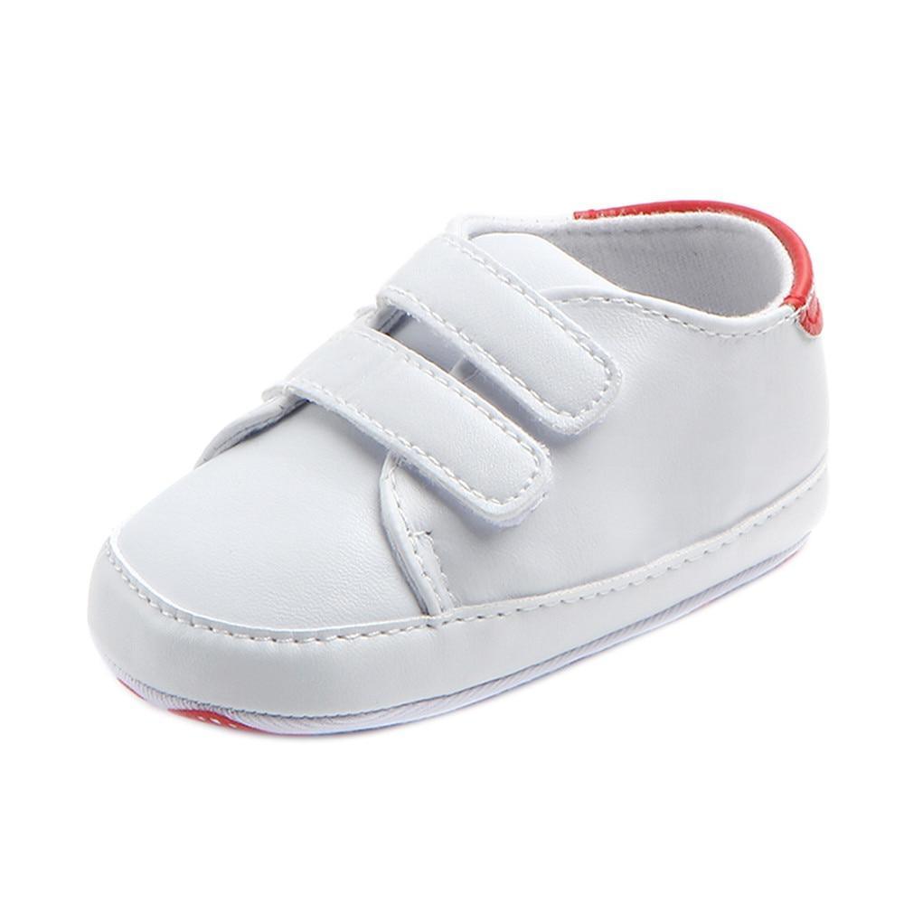 Baby Soft-Sole Sneakers – White