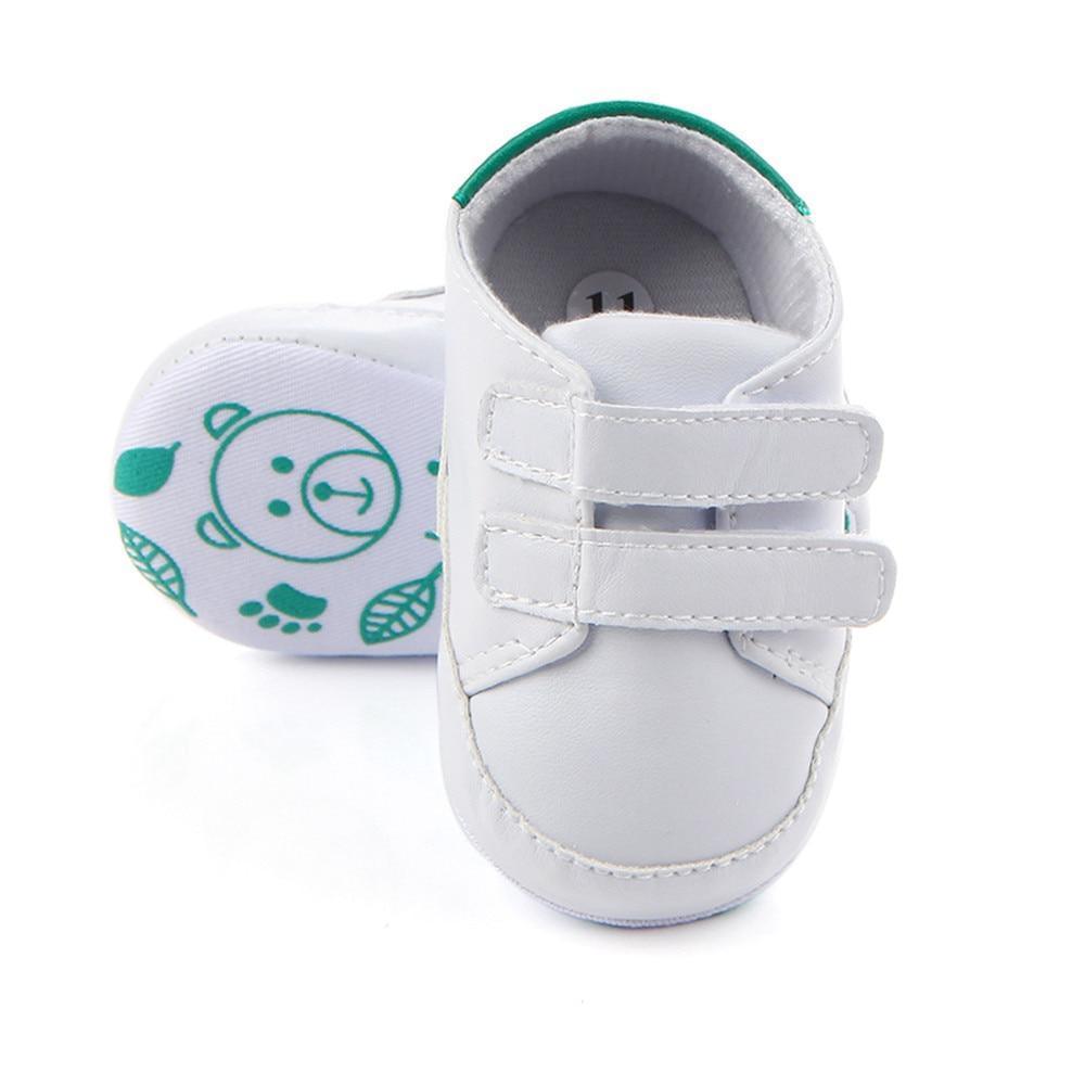 Baby Soft-Sole Sneakers – White