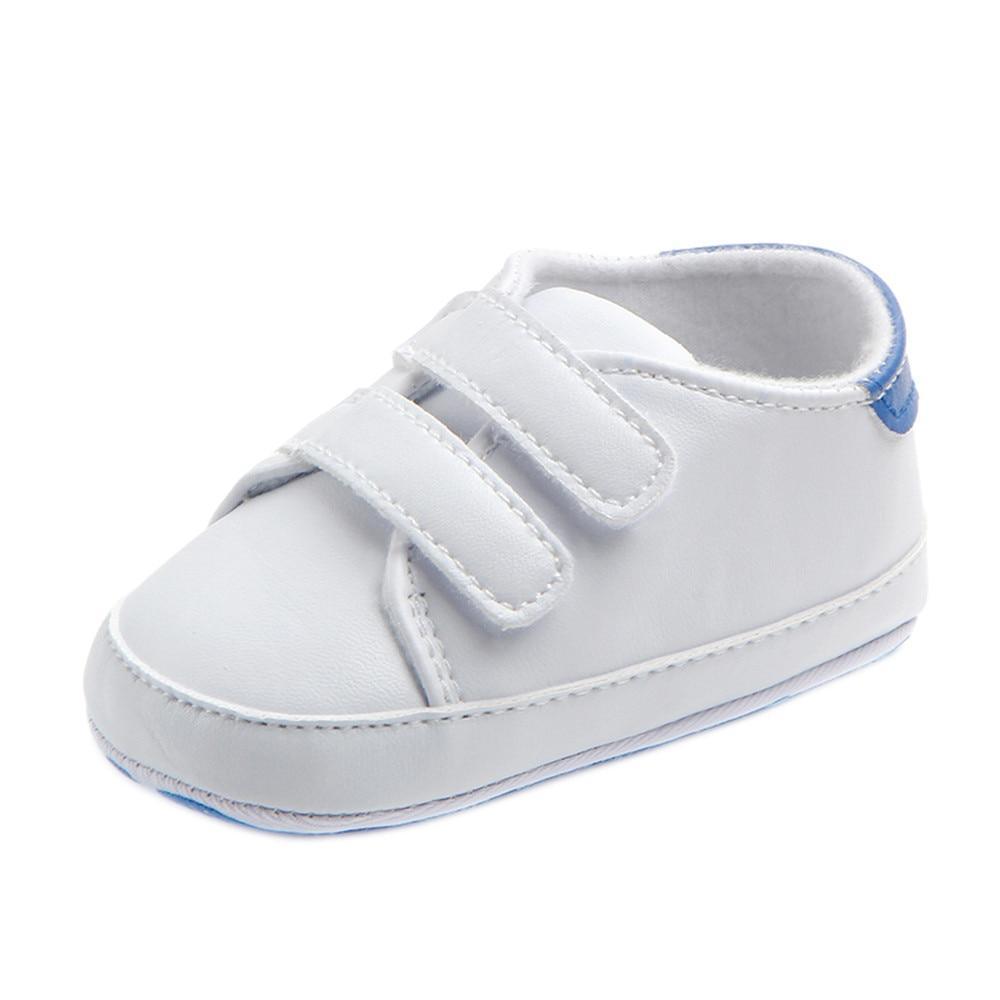 Baby Soft-Sole Sneakers – White
