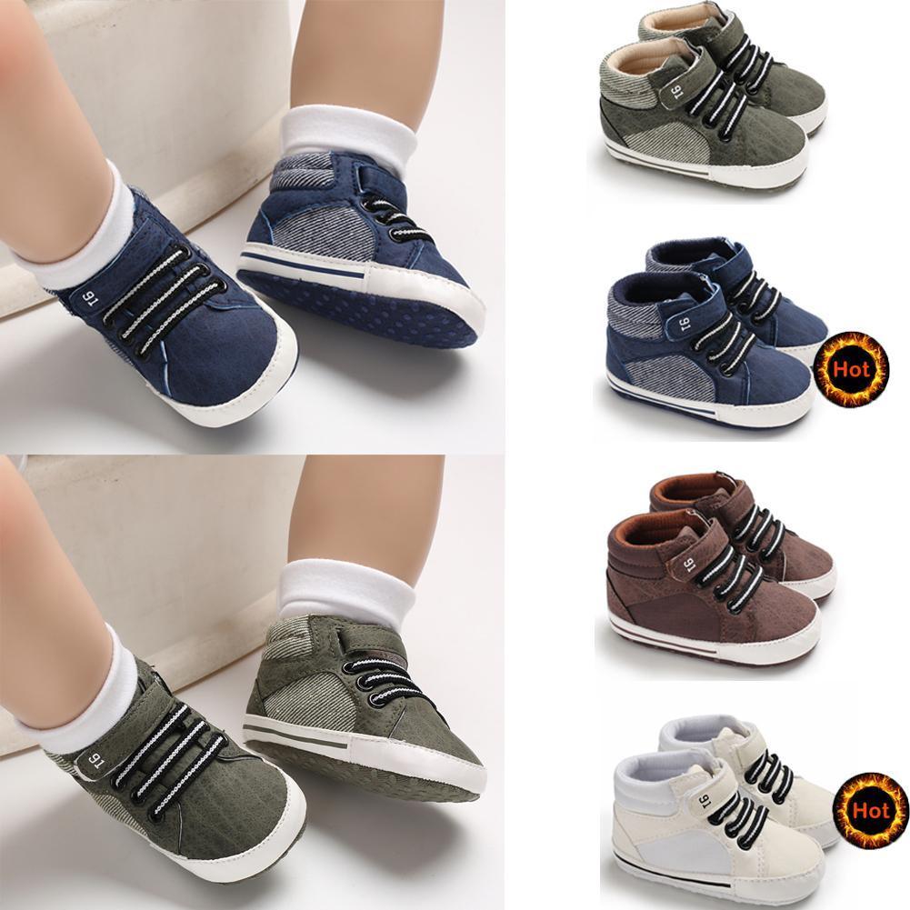 Baby Soft-Sole Lace-Up Ankle Boots