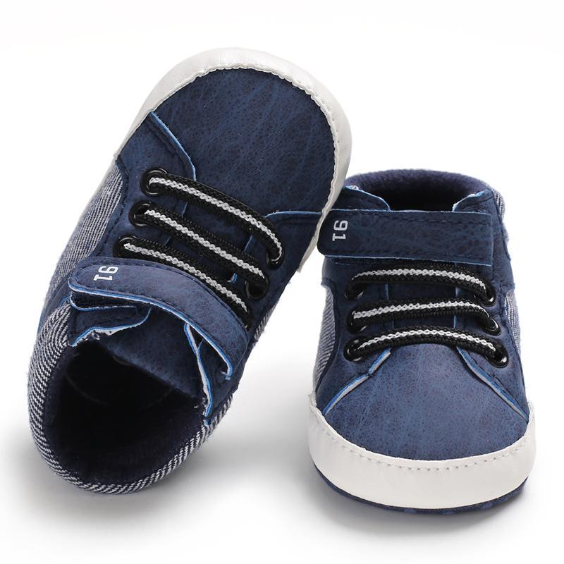 Baby Soft-Sole Lace-Up Ankle Boots