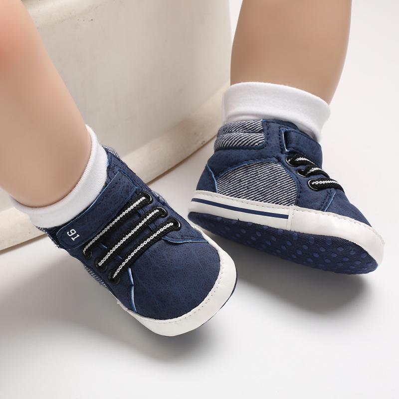 Baby Soft-Sole Lace-Up Ankle Boots