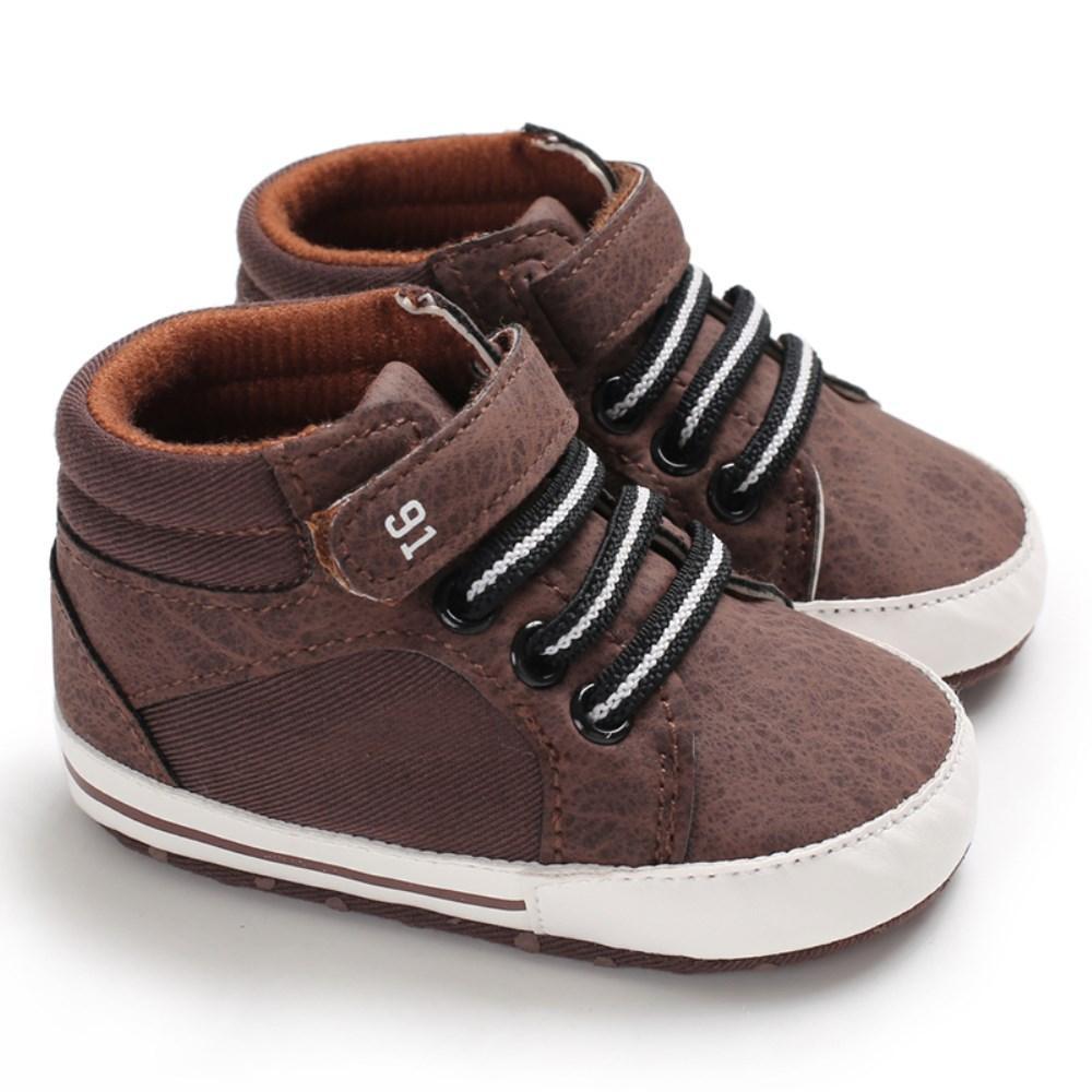 Baby Soft-Sole Lace-Up Ankle Boots