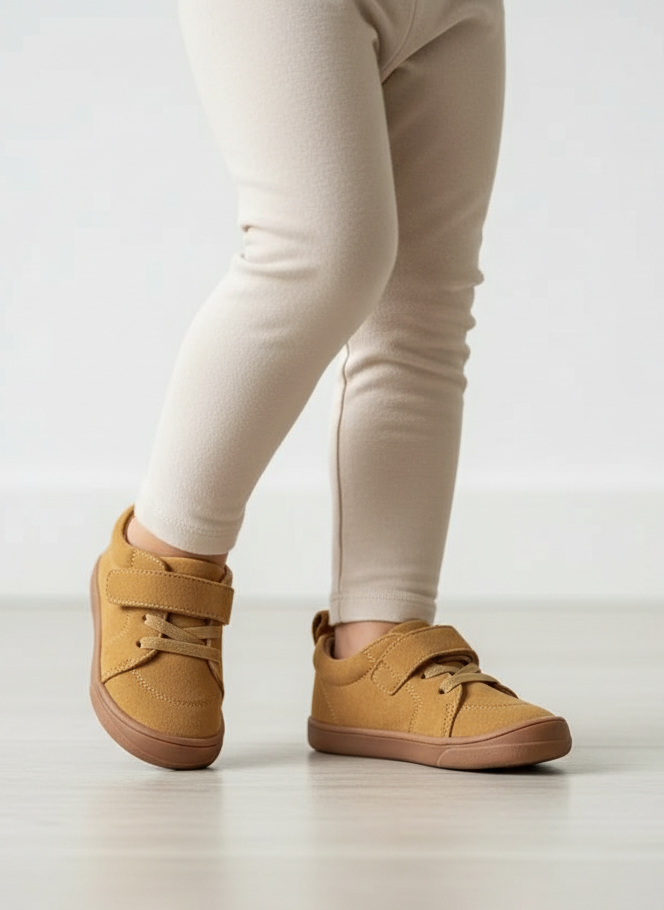 Sienna Kids’ Suede Barefoot Sneakers