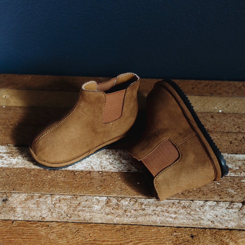 Kids’ Brown Slip-On Chelsea Boots