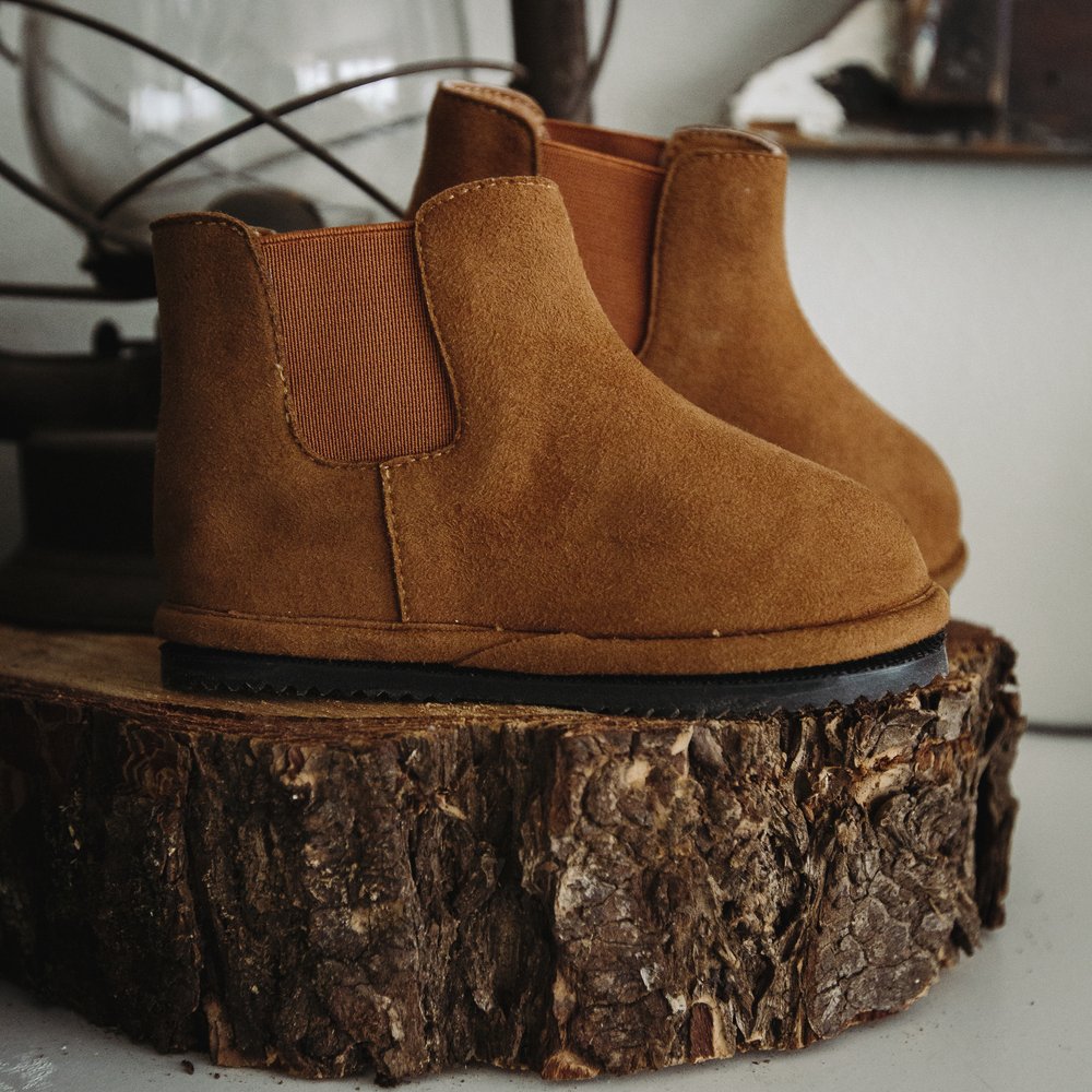 Kids’ Brown Slip-On Chelsea Boots