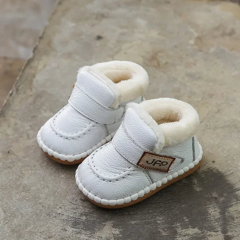 Baby & Toddler Plush-Lined Leather Snow Boots