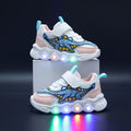 Kids’ Dinosaur Light-Up Mesh Sneakers