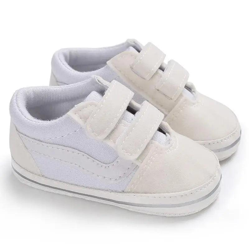 Baby Soft-Sole Faux Leather Sneakers