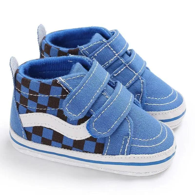 Baby Soft-Sole Faux Leather Sneakers