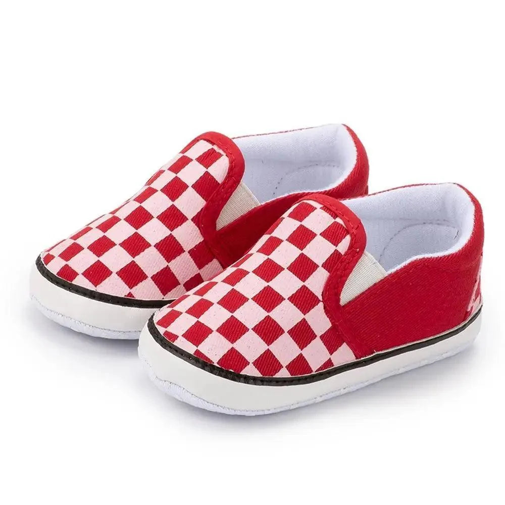 Baby Soft-Sole Faux Leather Sneakers
