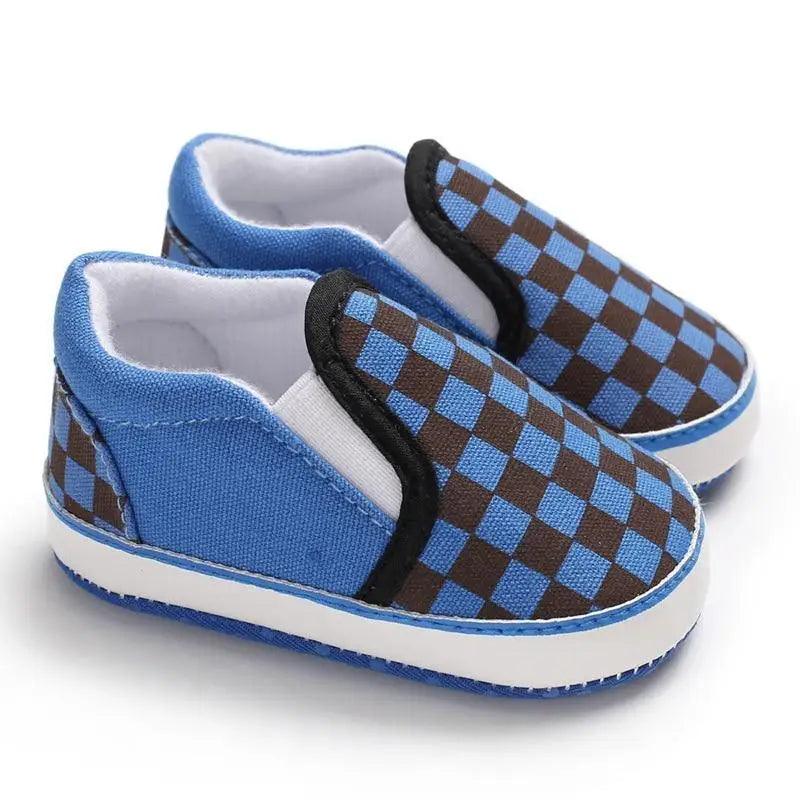 Baby Soft-Sole Faux Leather Sneakers