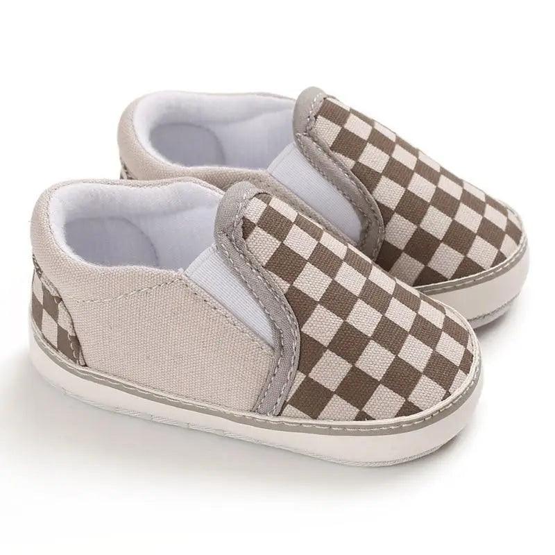 Baby Soft-Sole Faux Leather Sneakers
