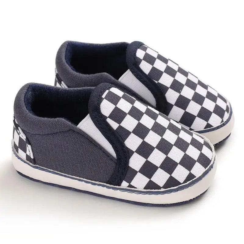 Baby Soft-Sole Faux Leather Sneakers
