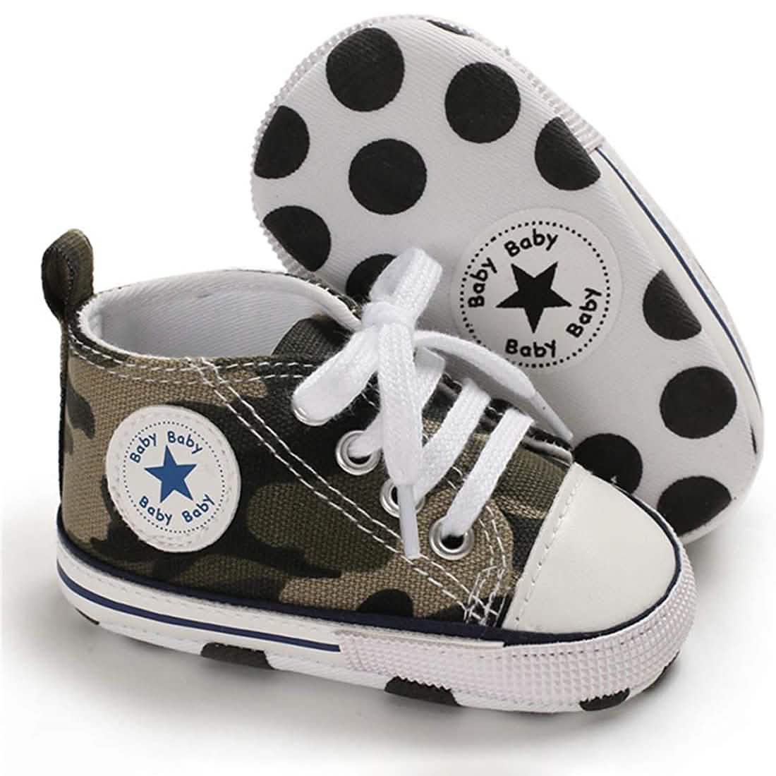 Baby Denim High-Top Sneakers