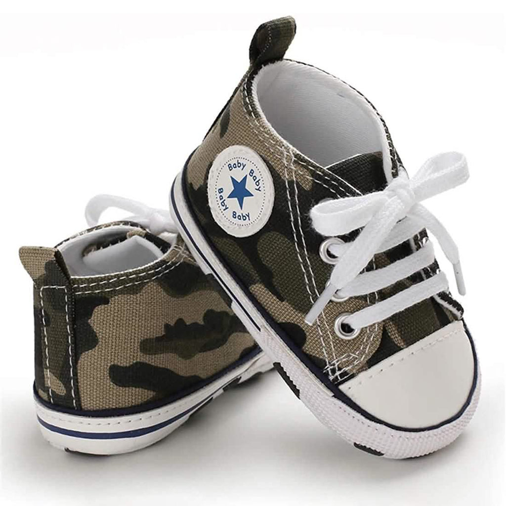 Baby Denim High-Top Sneakers