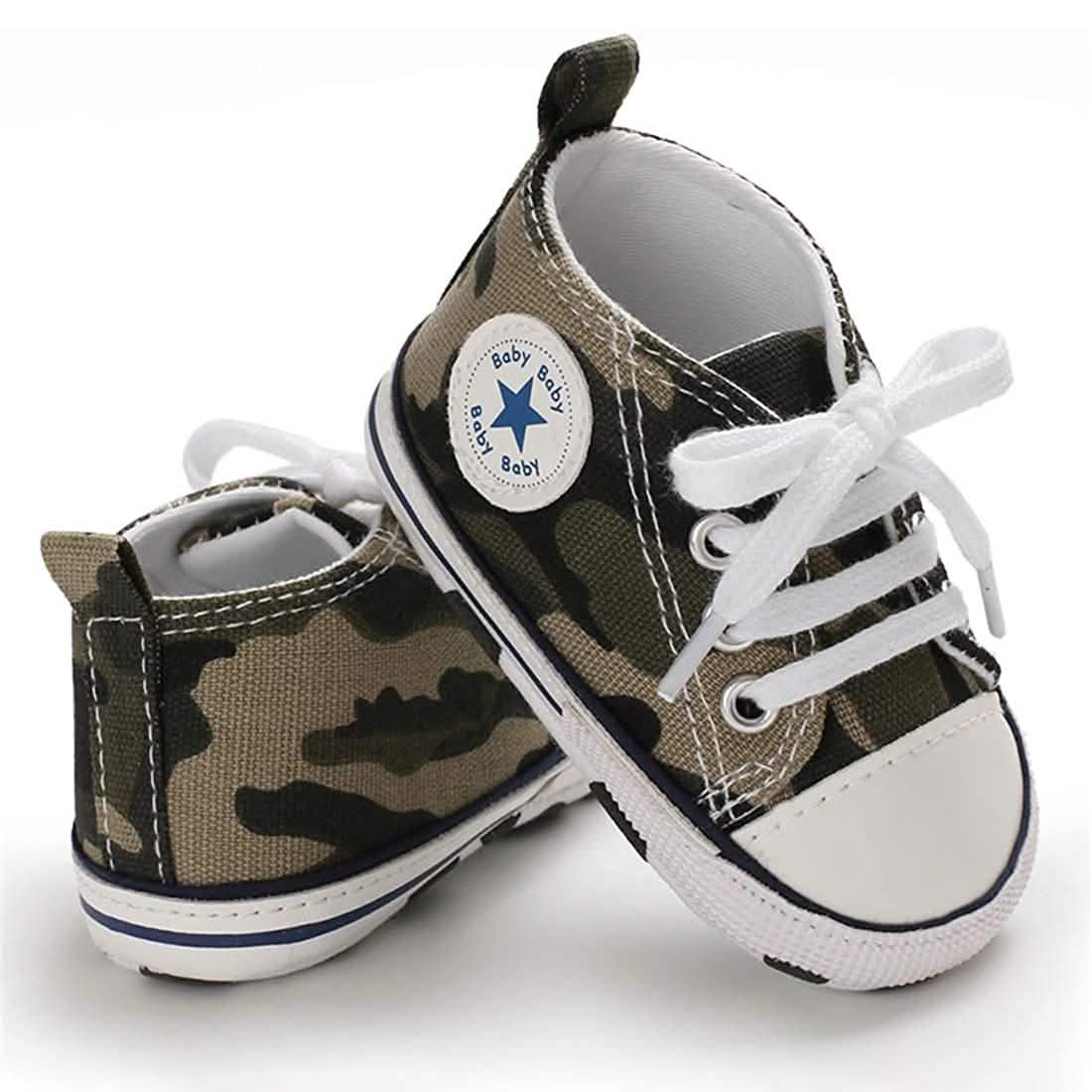 Baby Denim High-Top Sneakers