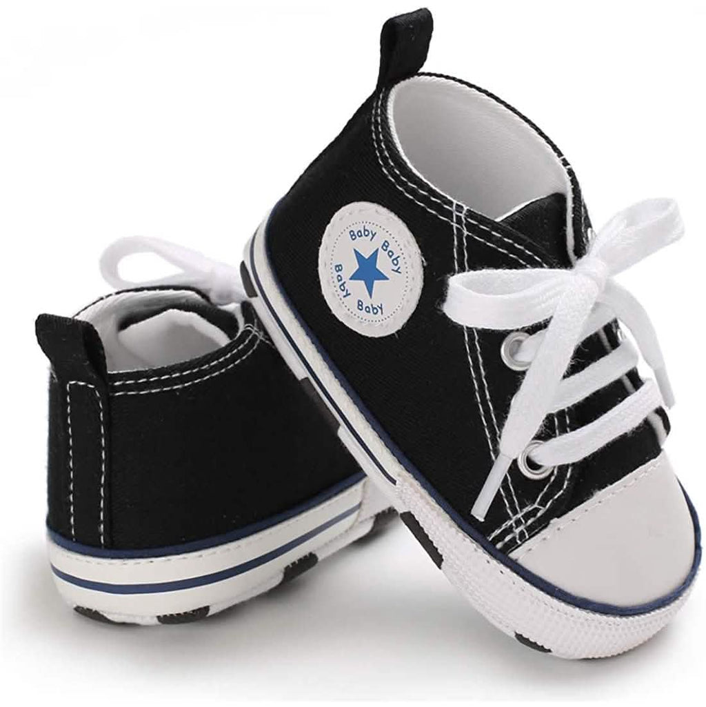 Baby Denim High-Top Sneakers