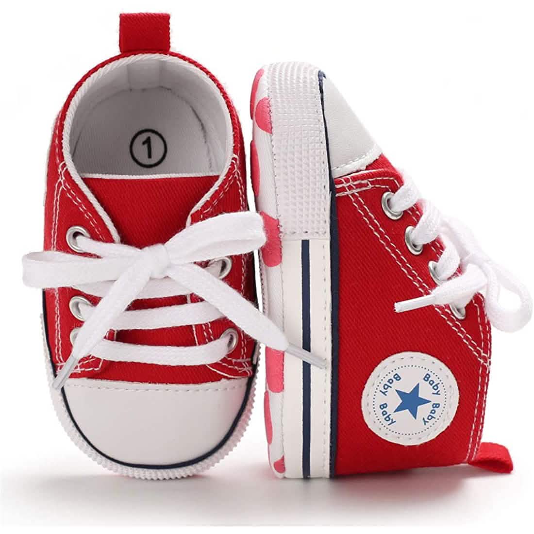 Baby Denim High-Top Sneakers