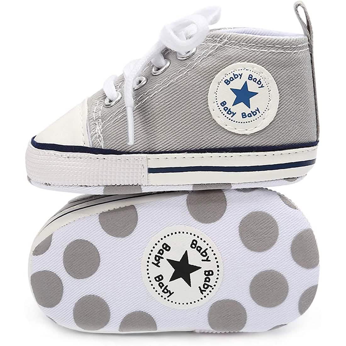 Baby Denim High-Top Sneakers