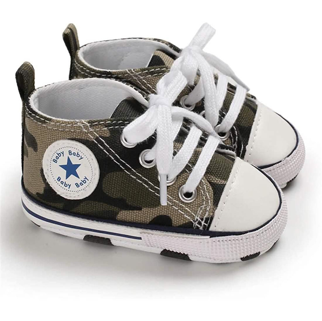 Baby Denim High-Top Sneakers