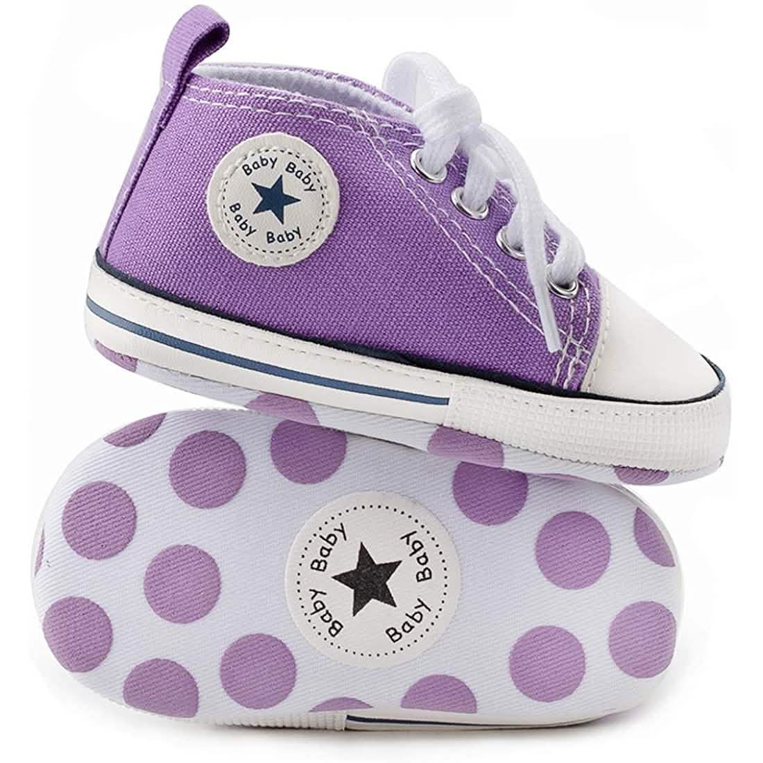 Baby Denim High-Top Sneakers