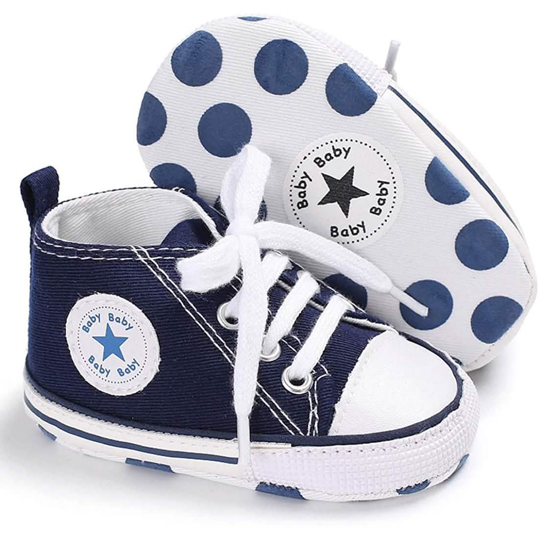 Baby Denim High-Top Sneakers